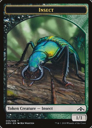 Insect Token [Guilds of Ravnica Tokens] | Dumpster Cat Games