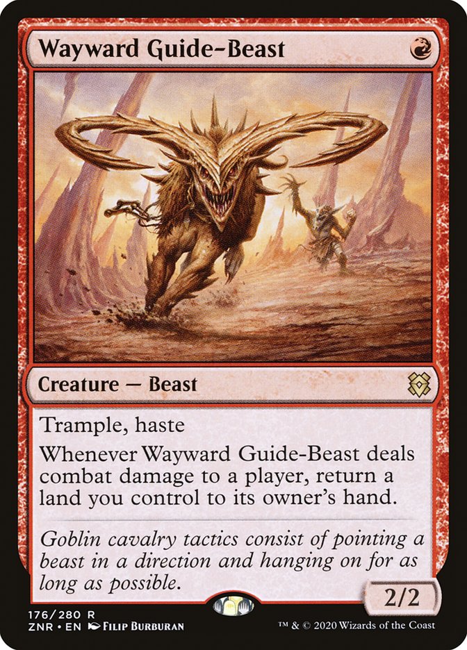 Wayward Guide-Beast [Zendikar Rising] | Dumpster Cat Games