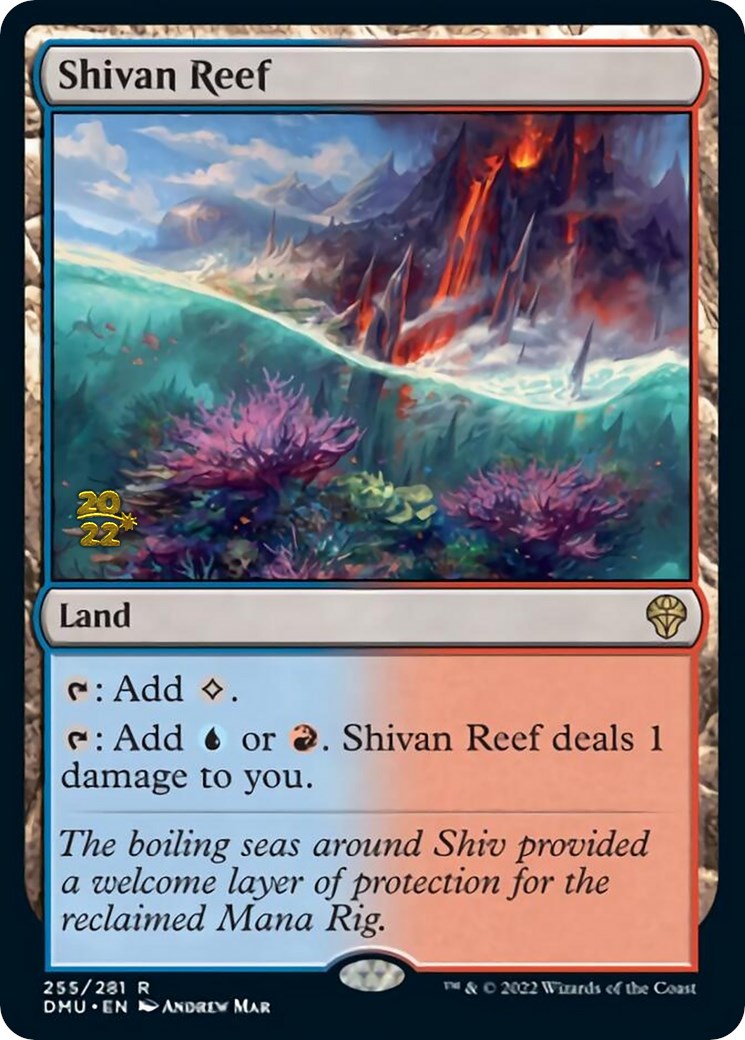 Shivan Reef [Dominaria United Prerelease Promos] | Dumpster Cat Games