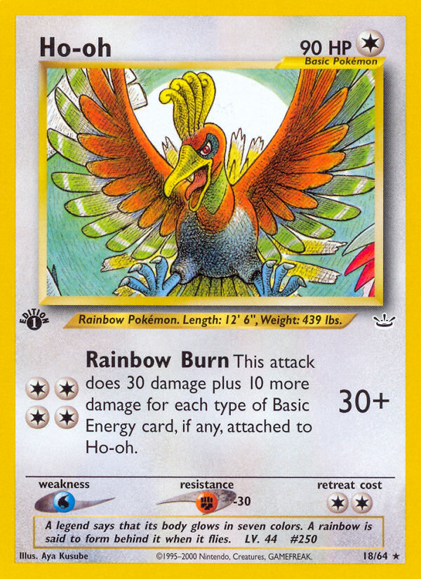 Ho-oh (18/64) [Neo Revelation 1st Edition] | Dumpster Cat Games