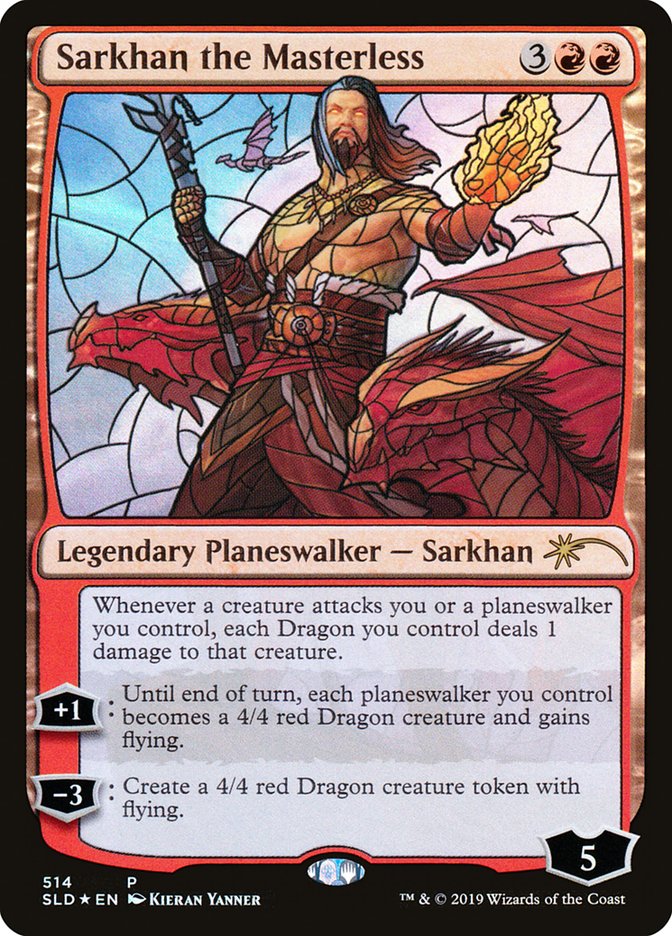 Sarkhan the Masterless (Stained Glass) [Secret Lair Drop Promos] | Dumpster Cat Games