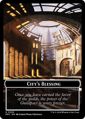 City's Blessing // Human Soldier Double-Sided Token [Murders at Karlov Manor Commander Tokens] | Dumpster Cat Games