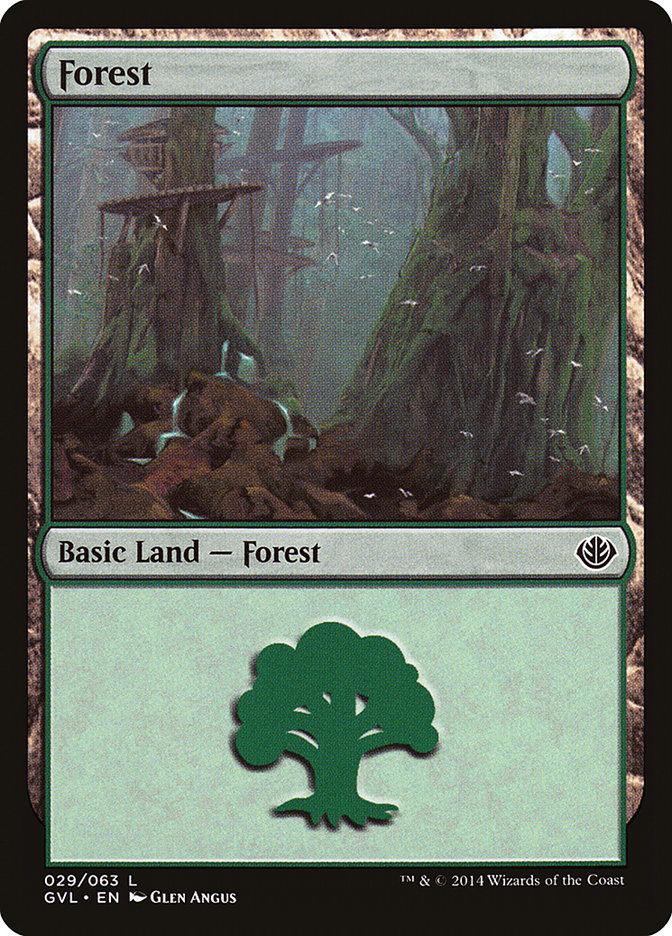 Forest (29) (Garruk vs. Liliana) [Duel Decks Anthology] | Dumpster Cat Games