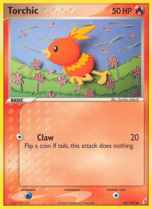 Torchic (65/100) [EX: Crystal Guardians] | Dumpster Cat Games