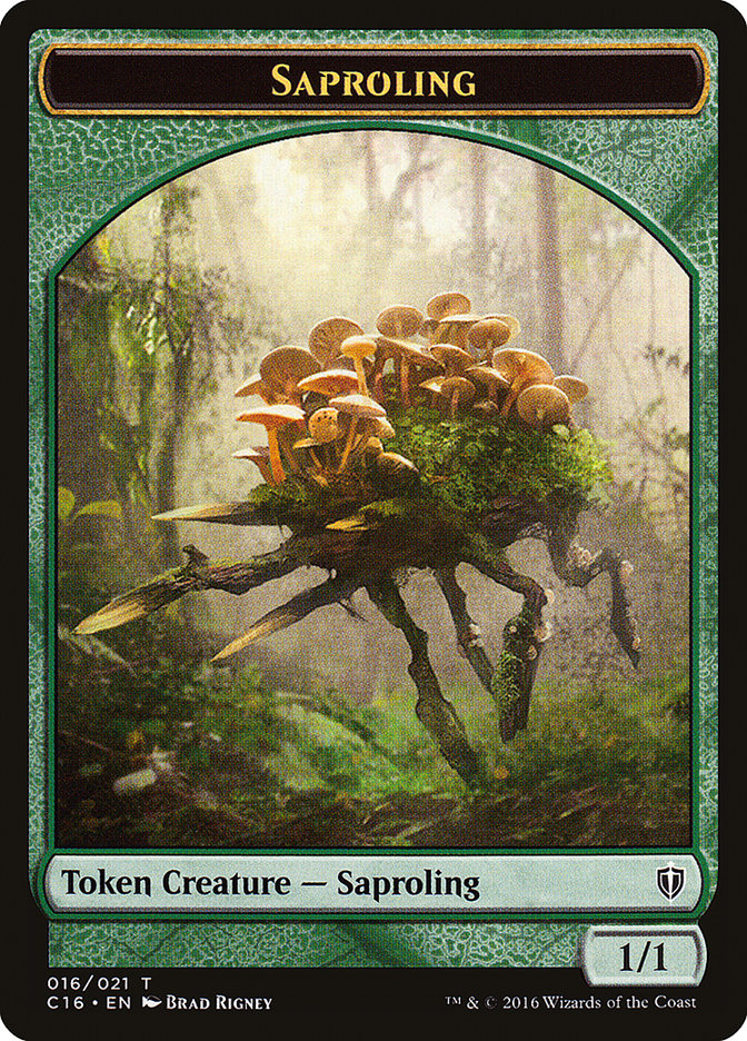 Saproling (016/021) [Commander 2016 Tokens] | Dumpster Cat Games