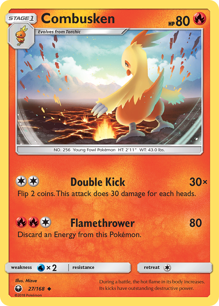 Combusken (27/168) [Sun & Moon: Celestial Storm] | Dumpster Cat Games