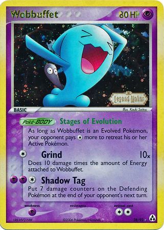 Wobbuffet (28/92) (Stamped) [EX: Legend Maker] | Dumpster Cat Games