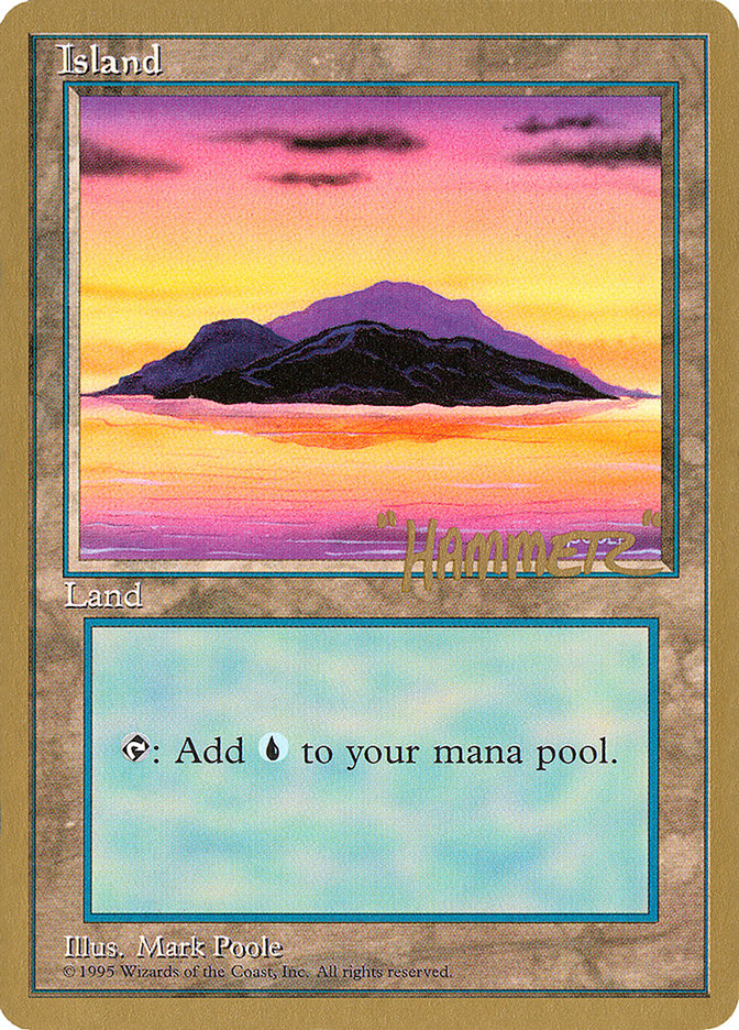 Island (shr368) (Shawn "Hammer" Regnier) [Pro Tour Collector Set] | Dumpster Cat Games