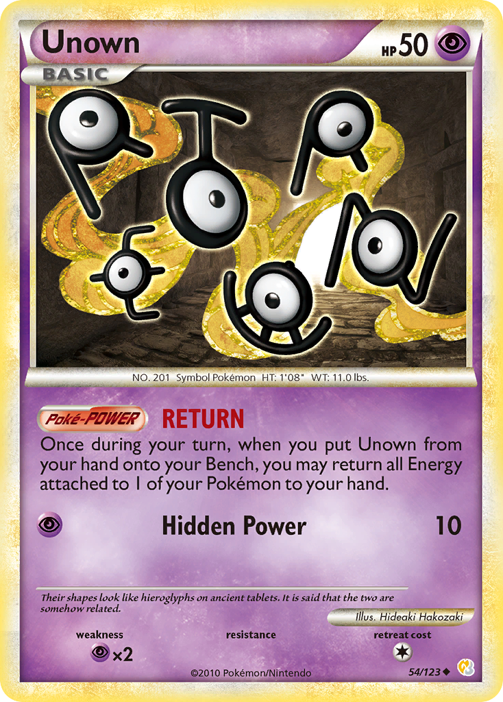 Unown (54/123) [HeartGold & SoulSilver: Base Set] | Dumpster Cat Games