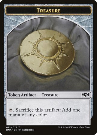 Treasure Token [Ravnica Allegiance Tokens] | Dumpster Cat Games