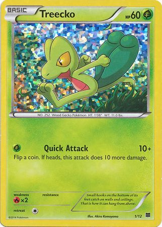 Treecko (1/12) [McDonald's Promos: 2015 Collection] | Dumpster Cat Games