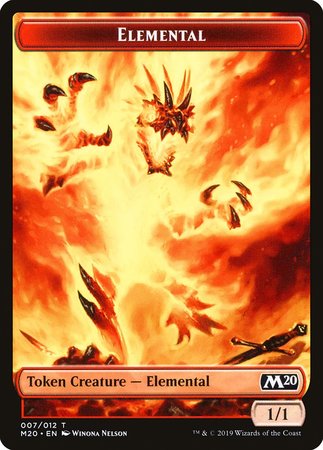 Elemental Token [Core Set 2020 Tokens] | Dumpster Cat Games