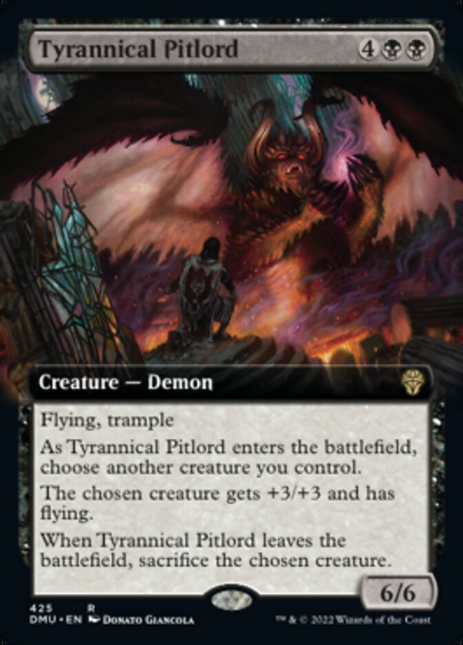 Tyrannical Pitlord (Extended Art) [Dominaria United] | Dumpster Cat Games