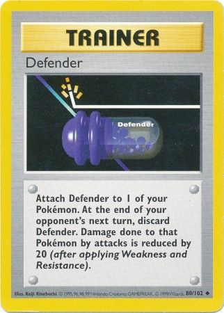 Defender (80/102) [Base Set Shadowless Unlimited] | Dumpster Cat Games