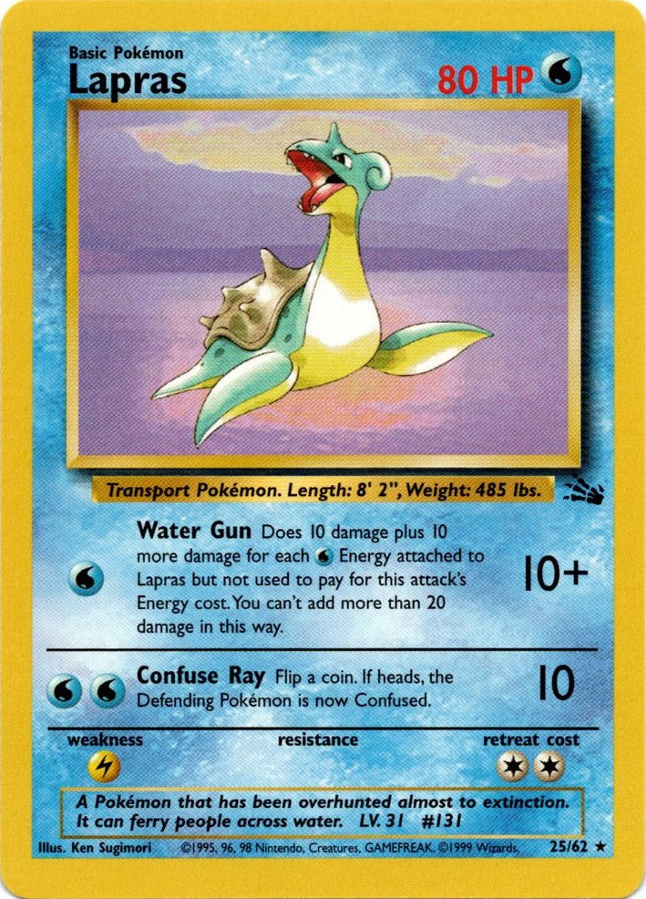 Lapras (25/62) [Fossil Unlimited] | Dumpster Cat Games