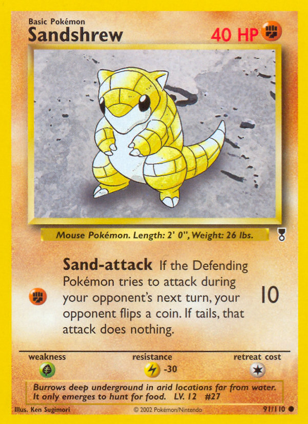 Sandshrew (91/110) [Legendary Collection] | Dumpster Cat Games