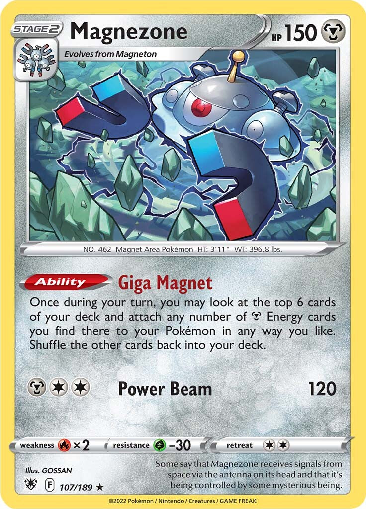 Magnezone (107/189) (Theme Deck Exclusive) [Sword & Shield: Astral Radiance] | Dumpster Cat Games