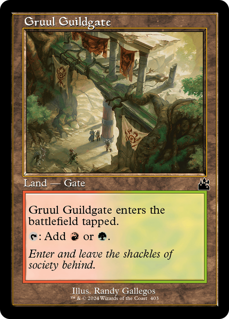Gruul Guildgate (Retro Frame) [Ravnica Remastered] | Dumpster Cat Games