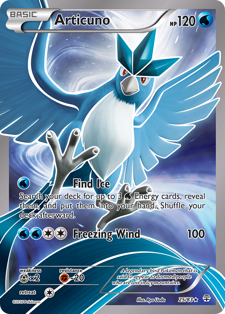 Articuno (25/83) [XY: Generations] | Dumpster Cat Games
