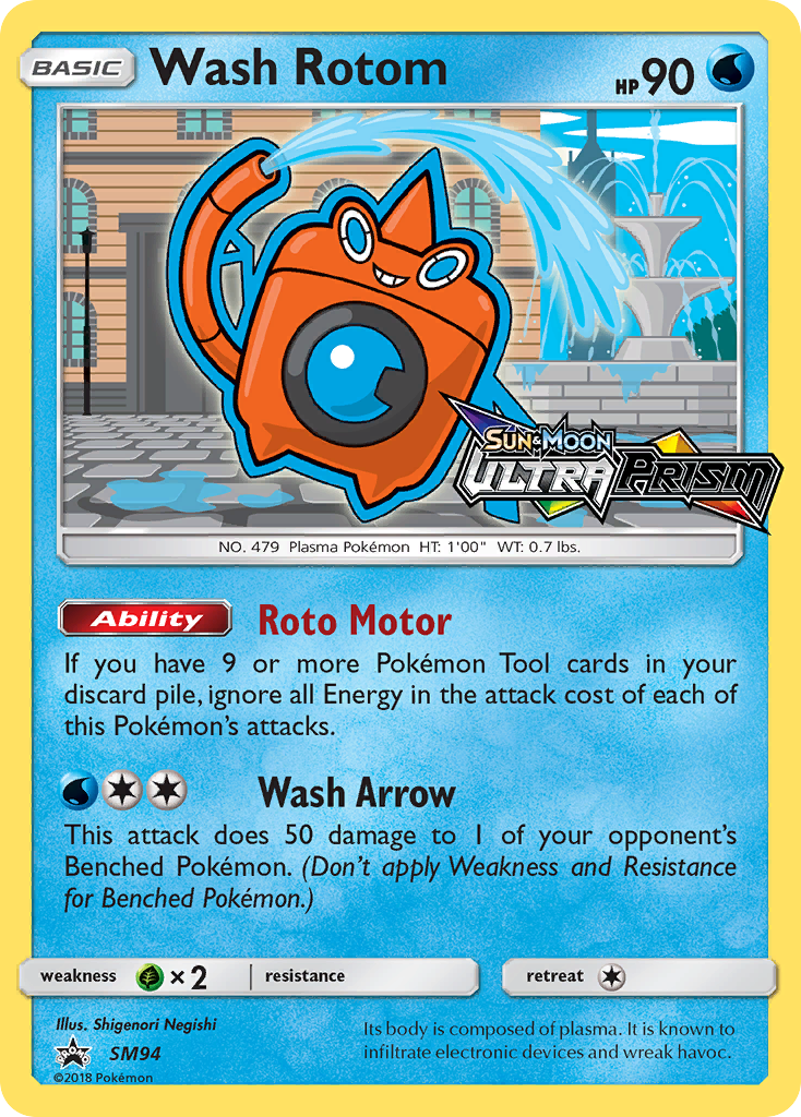 Wash Rotom (SM94) [Sun & Moon: Black Star Promos] | Dumpster Cat Games