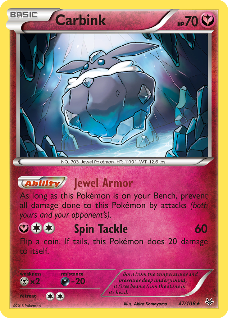 Carbink (47/108) [XY: Roaring Skies] | Dumpster Cat Games