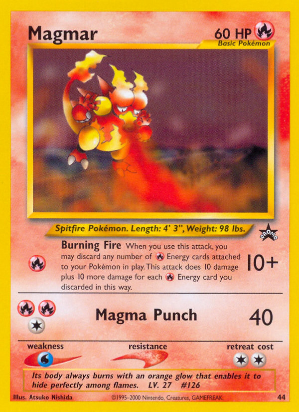 Magmar (44) [Wizards of the Coast: Black Star Promos] | Dumpster Cat Games