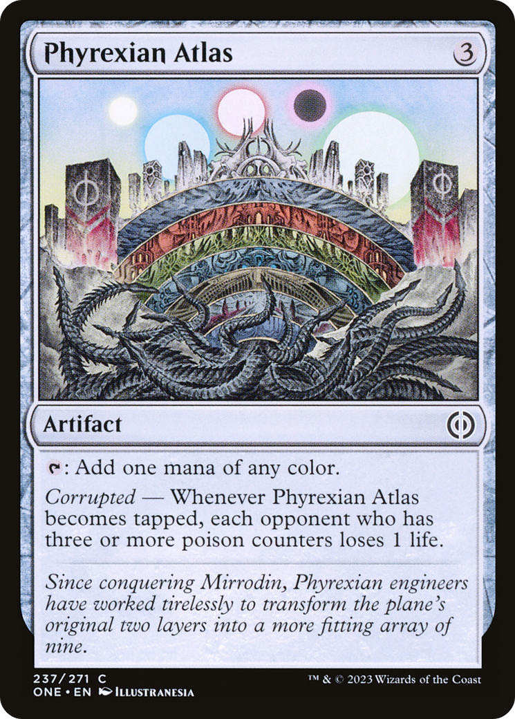 Phyrexian Atlas [Phyrexia: All Will Be One] | Dumpster Cat Games