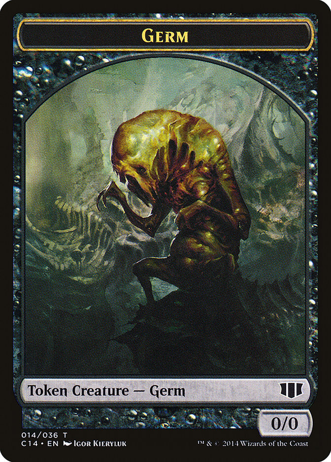 Stoneforged Blade // Germ Double-sided Token [Commander 2014 Tokens] | Dumpster Cat Games