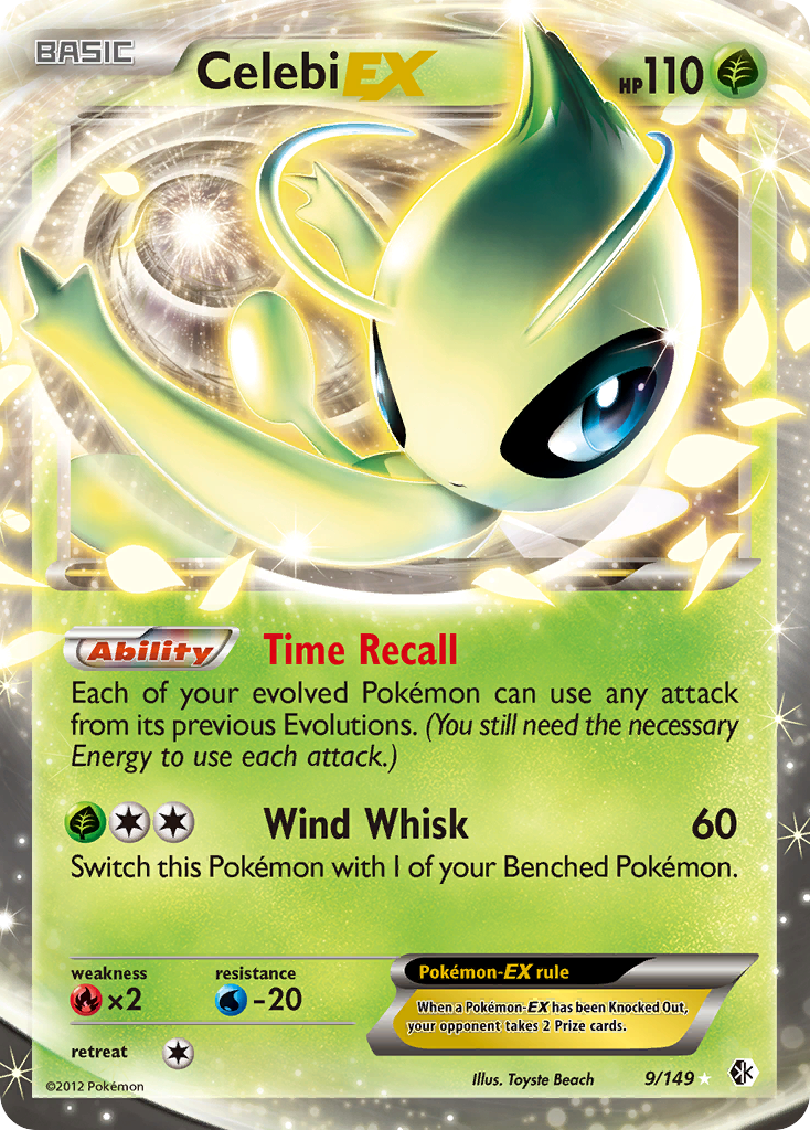 Celebi EX (9/149) [Black & White: Boundaries Crossed] | Dumpster Cat Games