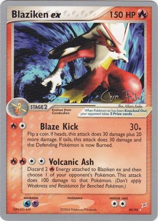 Blaziken ex (89/95) (Blaziken Tech - Chris Fulop) [World Championships 2004] | Dumpster Cat Games