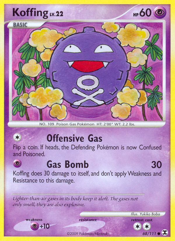 Koffing (68/111) [Platinum: Rising Rivals] | Dumpster Cat Games