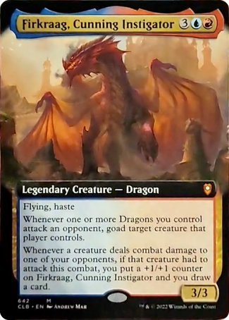 Firkraag, Cunning Instigator (Extended Art) [Commander Legends: Battle for Baldur's Gate] | Dumpster Cat Games