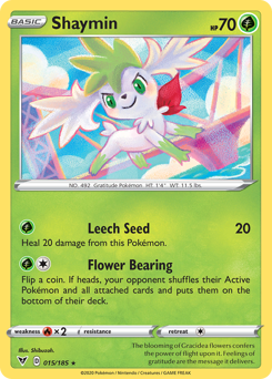 Shaymin (015/185) [Sword & Shield: Vivid Voltage] | Dumpster Cat Games