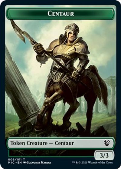 Centaur // Wolf Double-sided Token [Innistrad: Midnight Hunt Commander] | Dumpster Cat Games