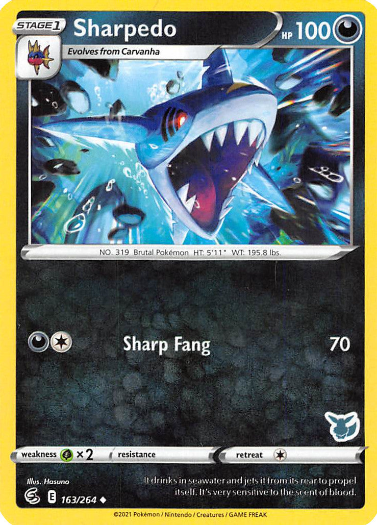 Sharpedo (163/264) (Eevee Deck) [Battle Academy 2022] | Dumpster Cat Games