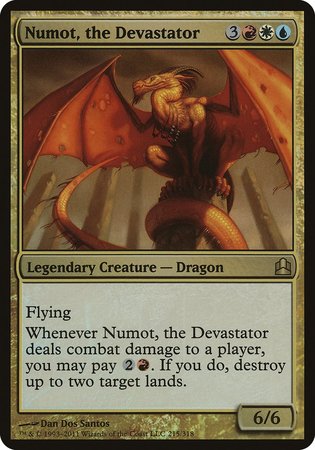 Numot, the Devastator (Oversized) [Commander 2011 Oversized] | Dumpster Cat Games