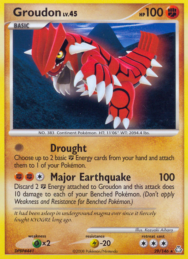 Groudon (29/146) [Diamond & Pearl: Legends Awakened] | Dumpster Cat Games