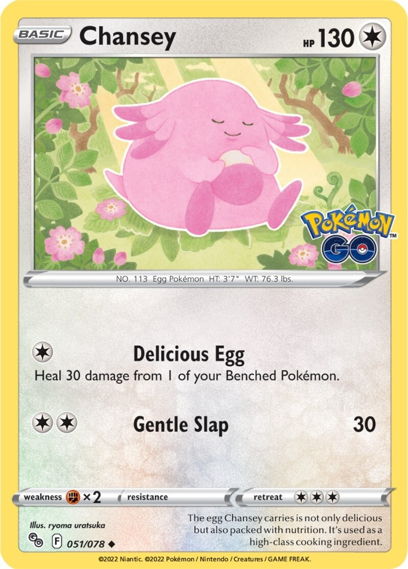 Chansey (051/078) [Pokémon GO] | Dumpster Cat Games