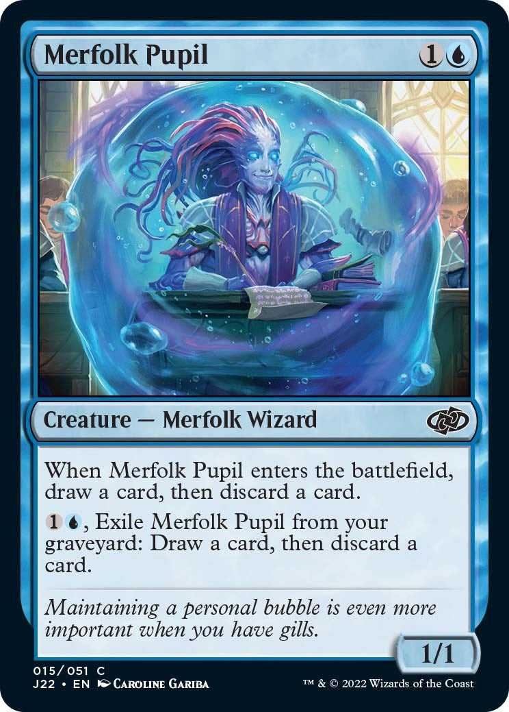 Merfolk Pupil [Jumpstart 2022] | Dumpster Cat Games