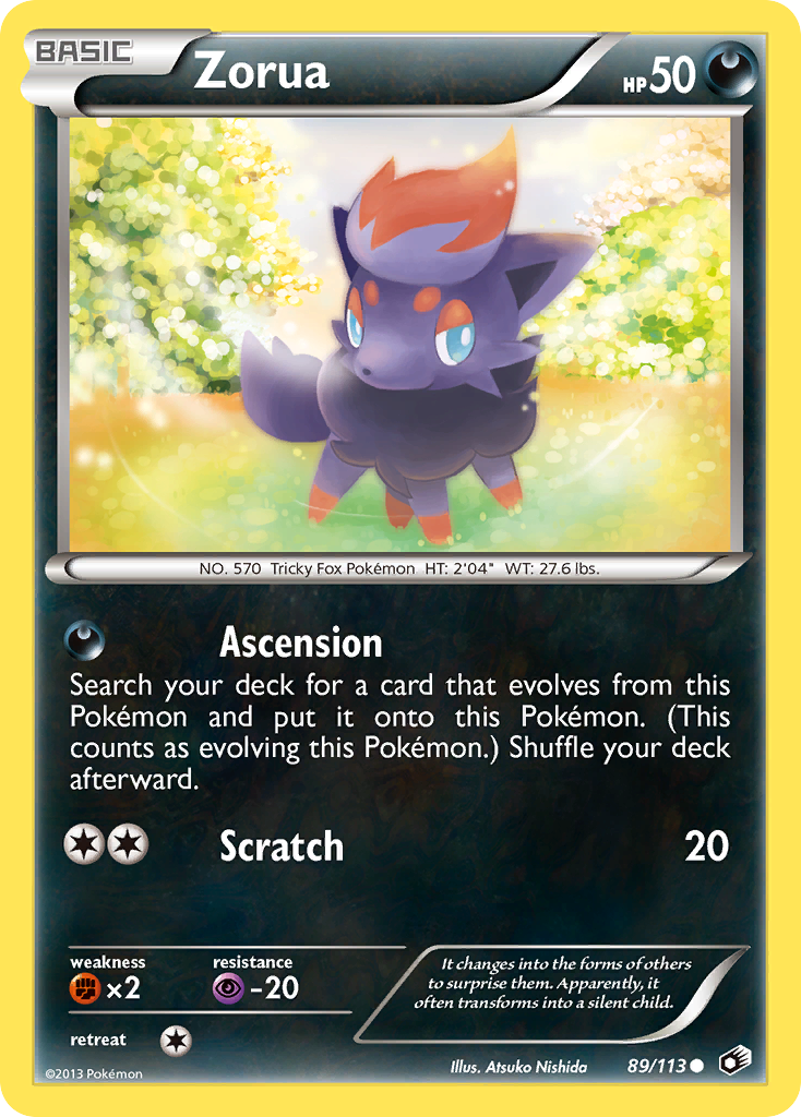 Zorua (89/113) [Black & White: Legendary Treasures] | Dumpster Cat Games