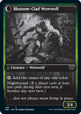 Weaver of Blossoms // Blossom-Clad Werewolf [Innistrad: Double Feature] | Dumpster Cat Games