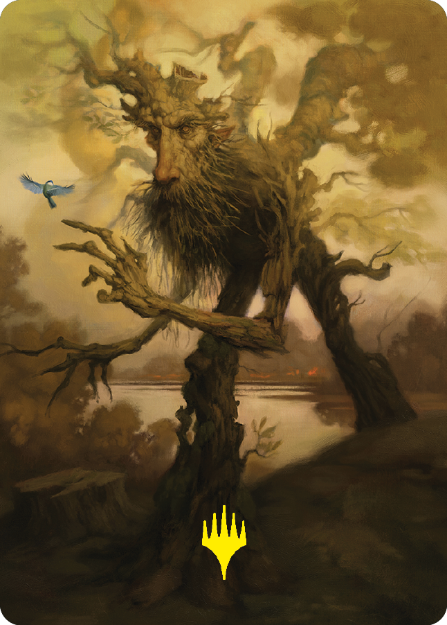 Treefolk Token Art Card (Gold-Stamped Signature) [The Lord of the Rings: Tales of Middle-earth Art Series] | Dumpster Cat Games