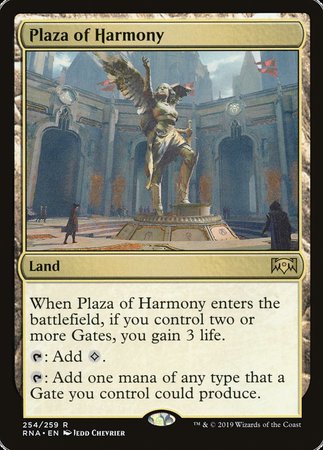 Plaza of Harmony [Ravnica Allegiance] | Dumpster Cat Games