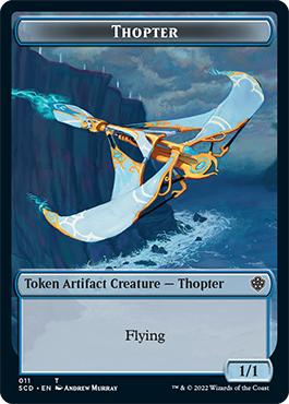 Bird // Thopter Double-Sided Token [Starter Commander Decks] | Dumpster Cat Games