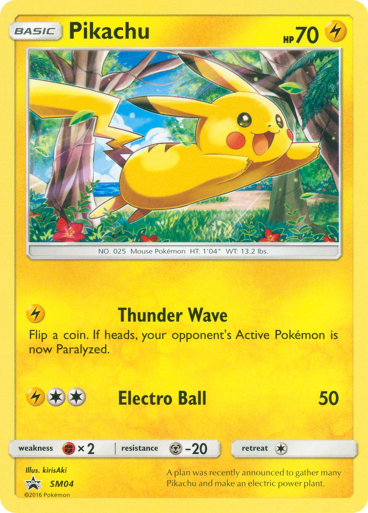 Pikachu (SM04) (Target Non Holo) [Sun & Moon: Black Star Promos] | Dumpster Cat Games