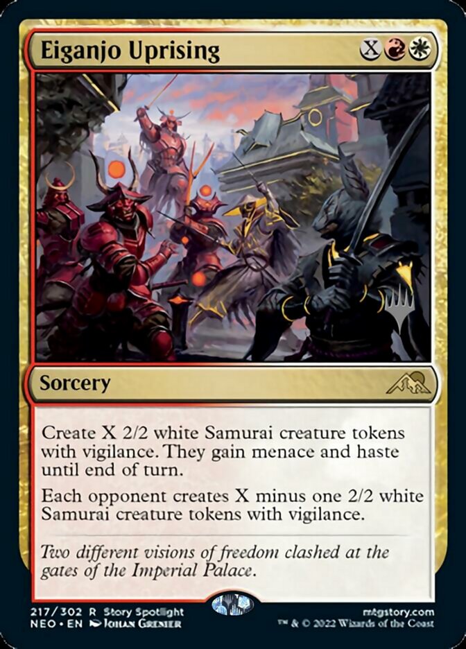 Eiganjo Uprising (Promo Pack) [Kamigawa: Neon Dynasty Promos] | Dumpster Cat Games