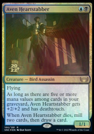 Aven Heartstabber [Streets of New Capenna Prerelease Promos] | Dumpster Cat Games