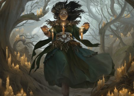 Candlegrove Witch 1 Art Card [Innistrad: Midnight Hunt Art Series] | Dumpster Cat Games