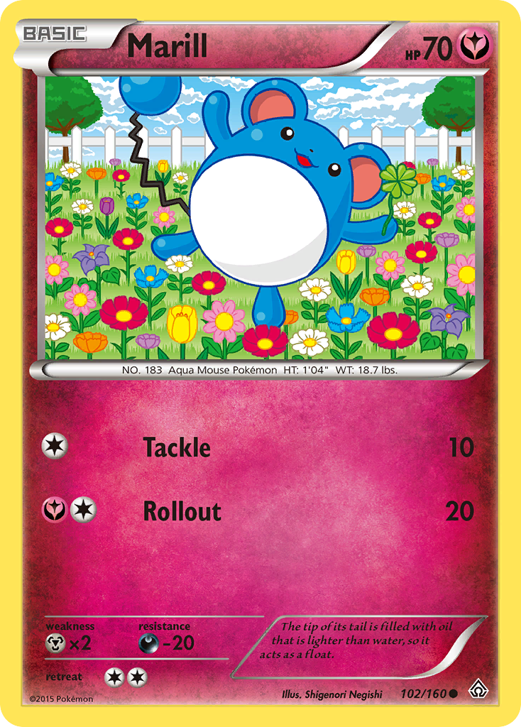 Marill (102/160) [XY: Primal Clash] | Dumpster Cat Games