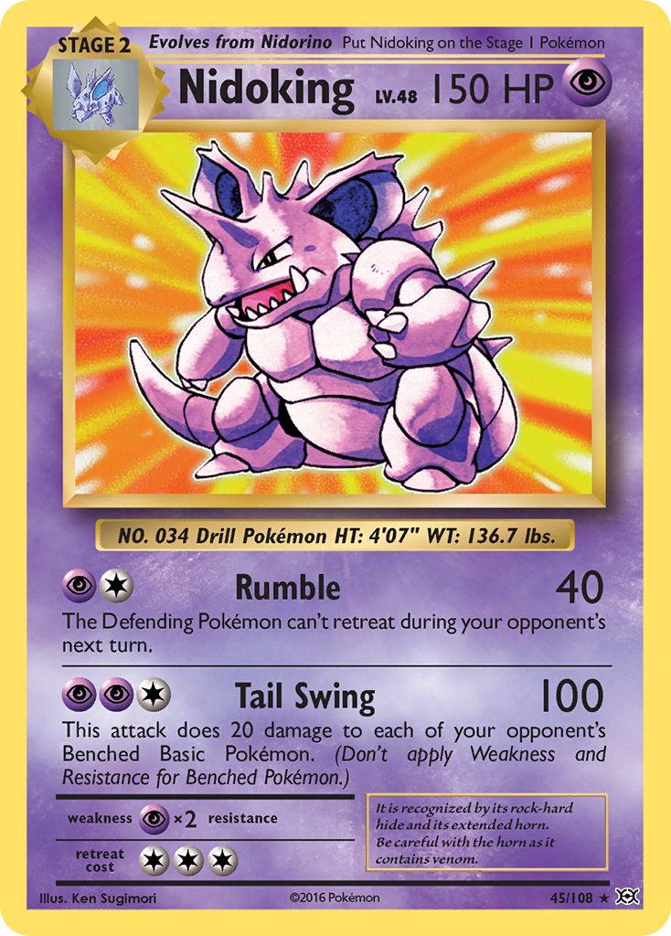 Nidoking (45/108) [XY: Evolutions] | Dumpster Cat Games